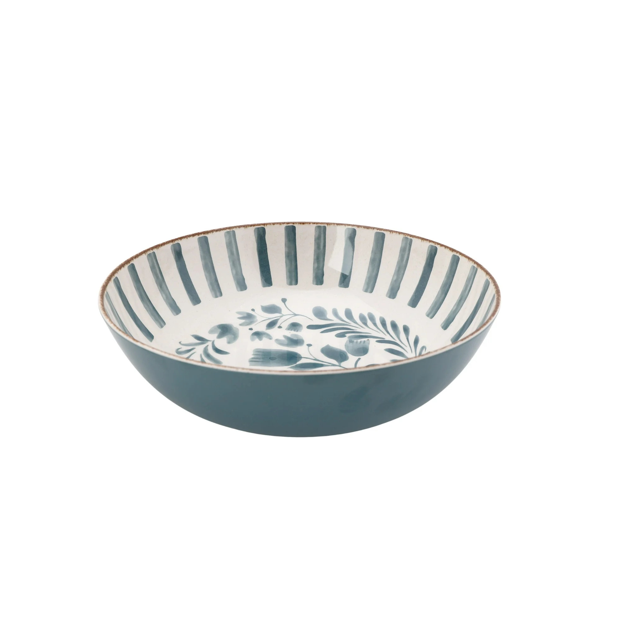 Better Homes & Gardens 12-inch Bamboo Melamine Serve Bowl, Blue | Walmart (US)