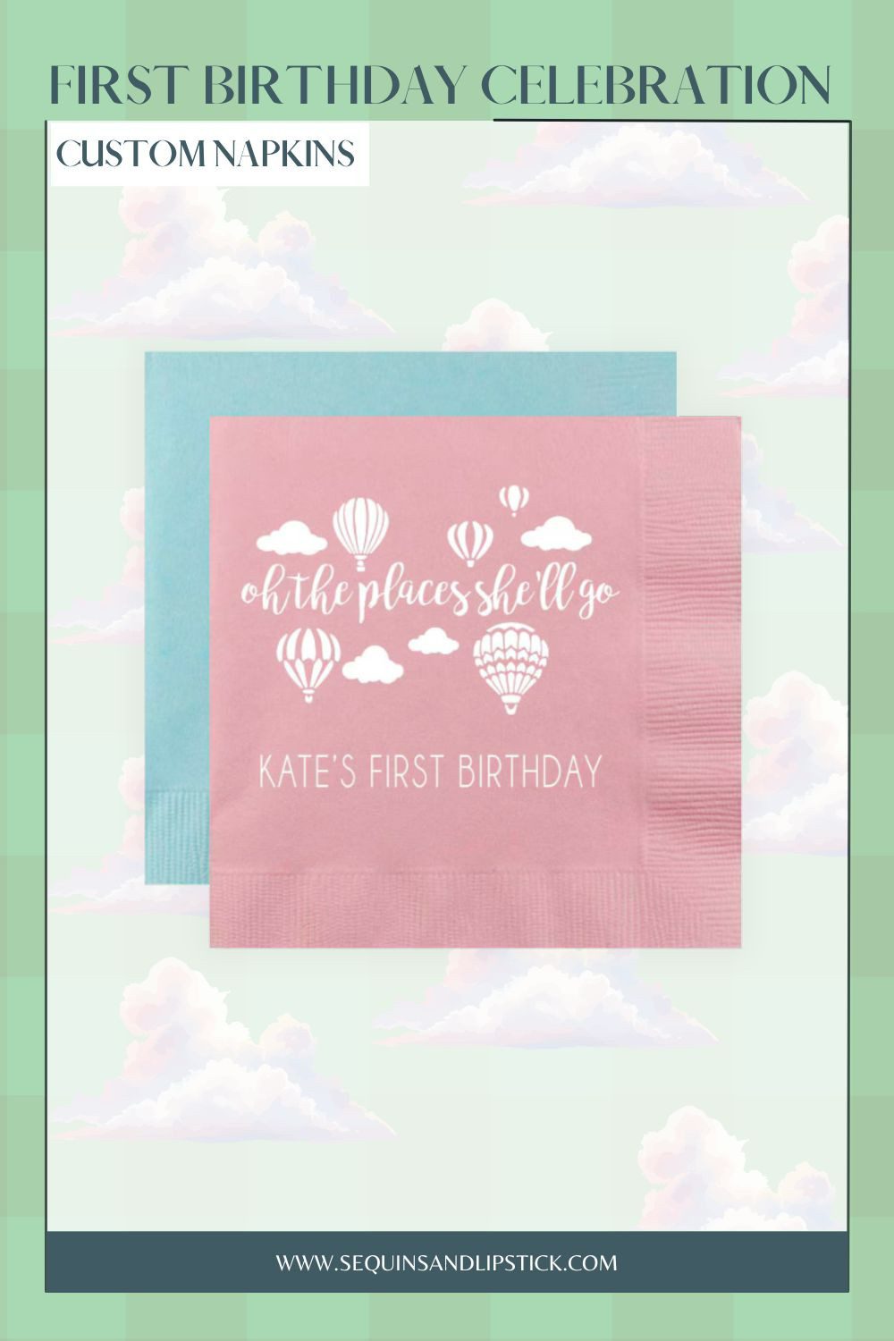 Add the cutest touch to your baby’s first birthday with custom napkins 🎈 Perfect for themed parties like “Oh the Places You’ll Go.” Stylish, memorable, and totally Instagram-worthy!  

 #LTKmomlife #LTKBaby #LTKKids