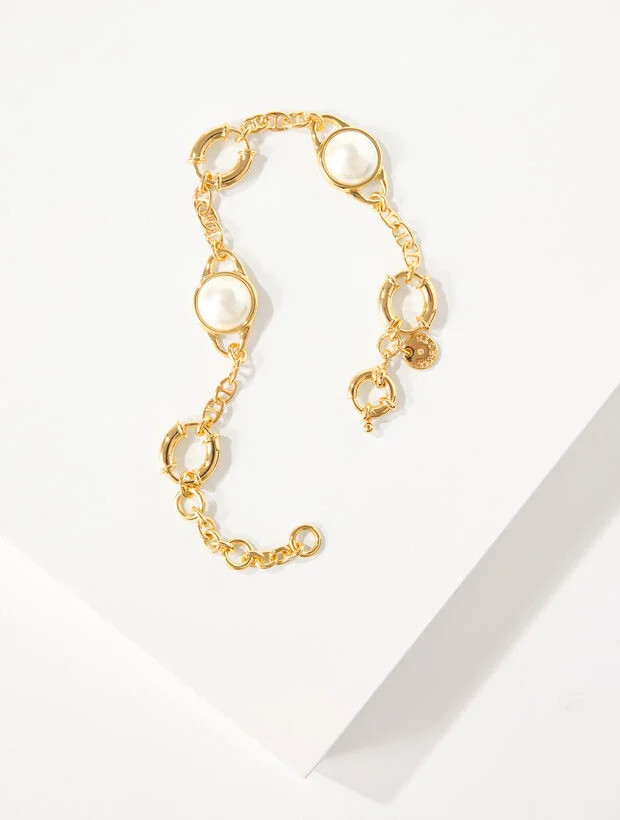 Leona Pearl Cabochon Bracelet | Talbots