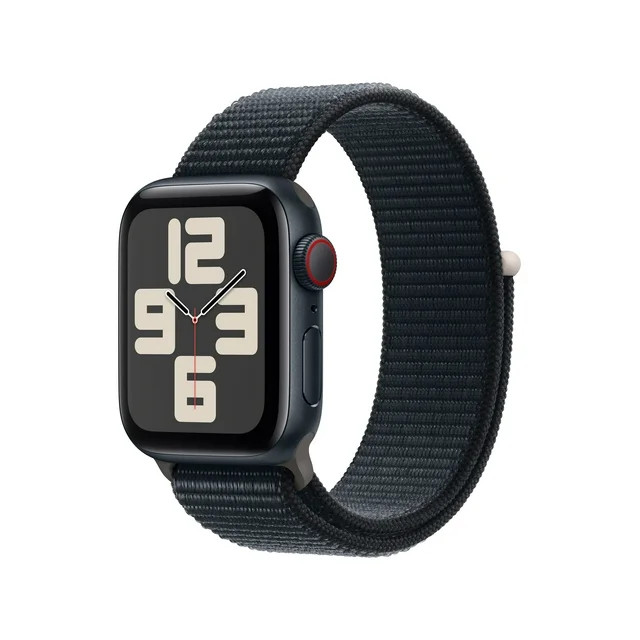 Apple Watch SE (2nd Gen) GPS + Cellular 40mm Midnight Aluminum Case with Midnight Sport Loop. Fit... | Walmart (US)