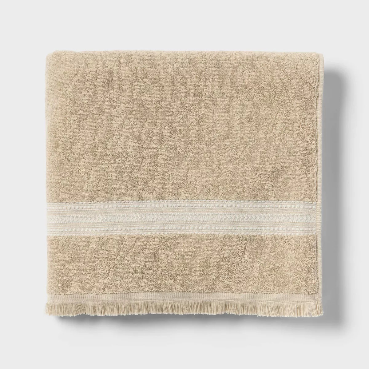 Americana Striped Bath Towel Tan - Threshold™ | Target