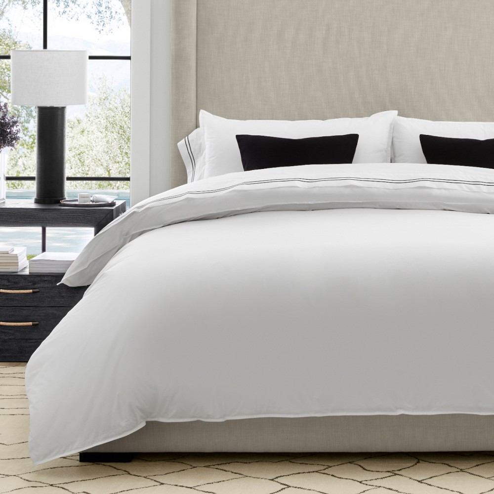 Chambers® Italian Percale Duvet Cover &amp; Shams | Williams-Sonoma