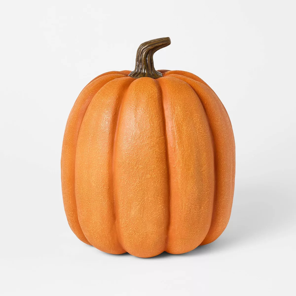 Large Faux Pumpkin Orange with Brown Stem - Threshold™ designed with Studio McGee: Harvest Deco... | Target