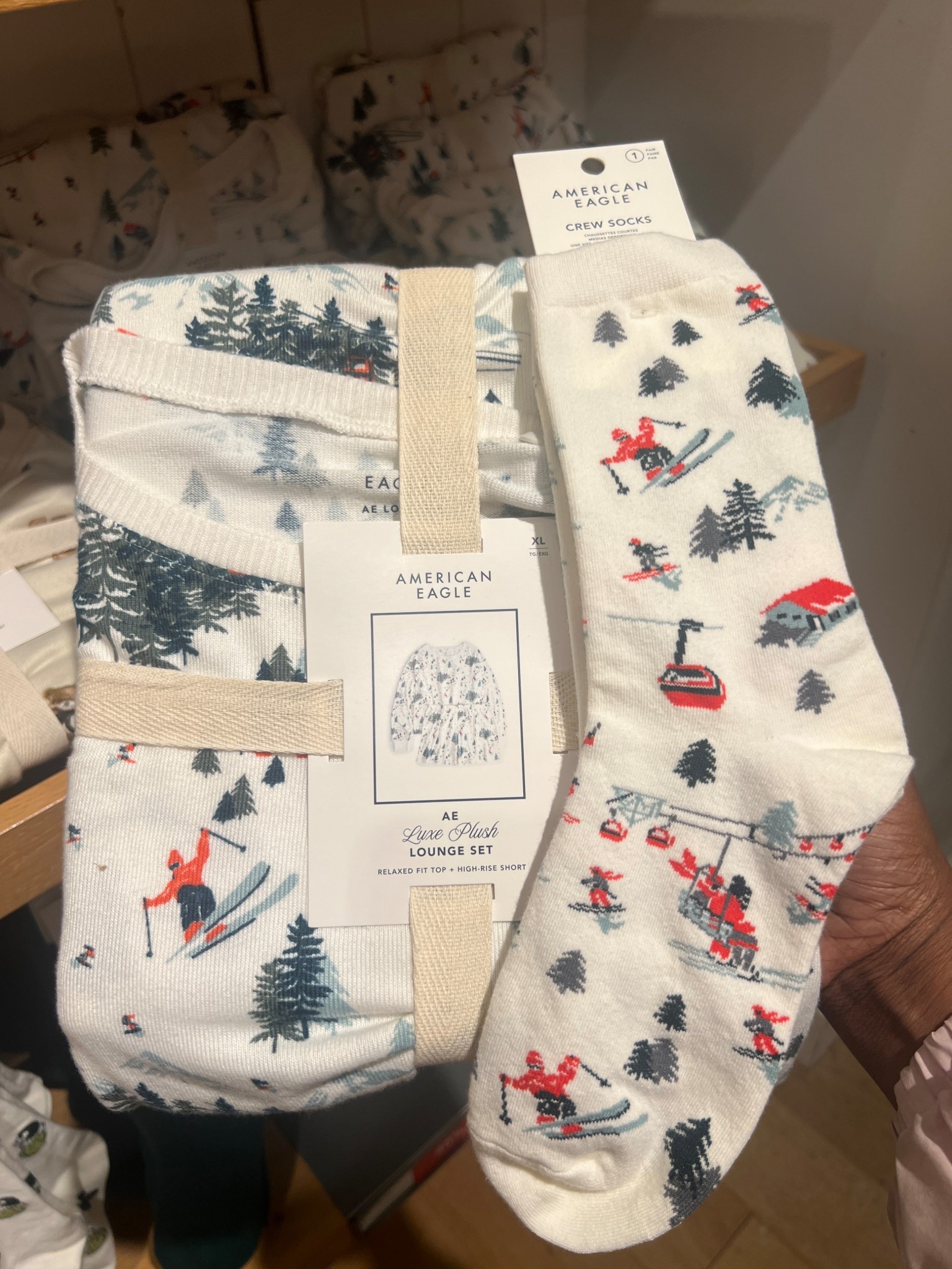 Ski alpine pajama set with matching socks for her! Perfect for winter/ski season on sale and under $40 for the pajamas & socks!

#ltkchristmas #ski #skioutfits #skiing #ltkgiftguide #americaneagle #pajamas #skipajamas #blackfriday #giftsforher

#LTKGiftGuide #LTKHoliday #LTKSaleAlert