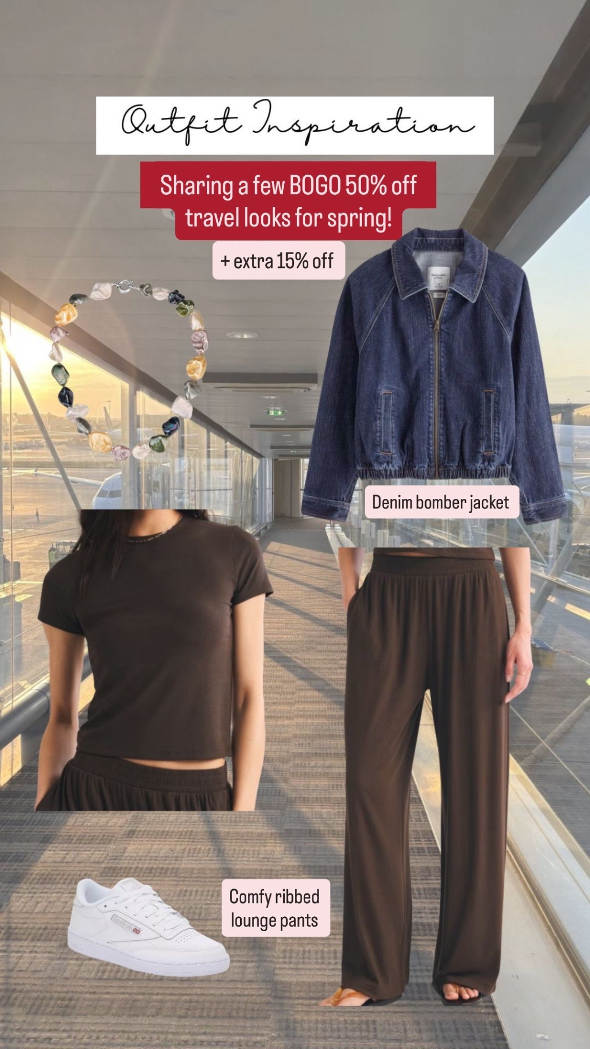 BOGO 50% off travel look. Extra 15% off code SUITEAF @abercrombie 

#LTKTravel #LTKSaleAlert