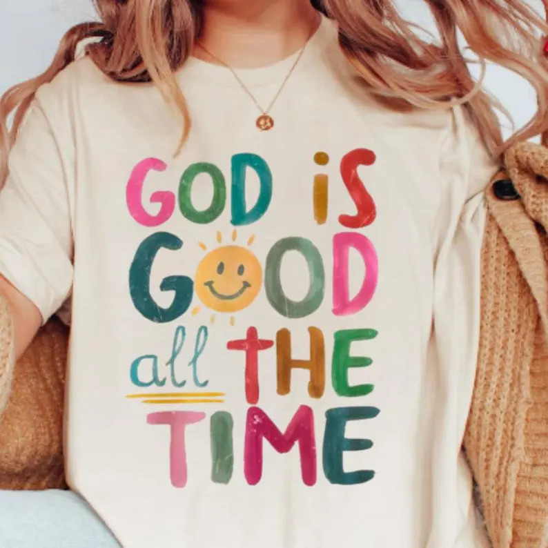 God is Good All The Time Shirt, God Lover Shirt, Preppy Christian Shirt, Boho Church Shirt, Relig... | Etsy (US)