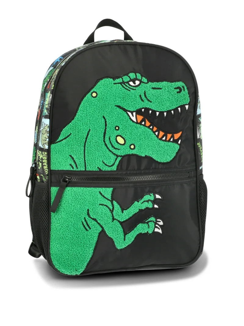 Wonder Nation Boys' 17" Greetings From Jurassic Laptop Backpack, Black | Walmart (US)