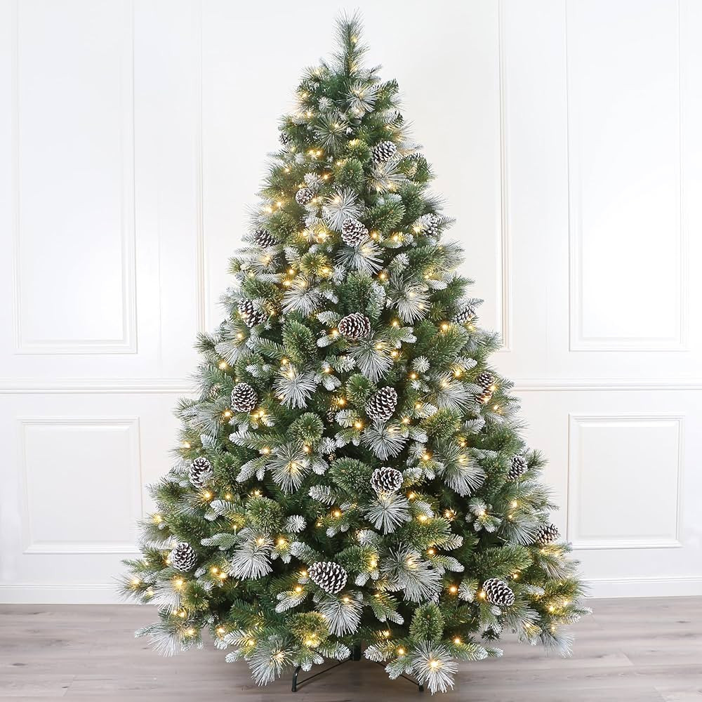 Holiday Stuff 7' Frosted White Spruce Christmas Tree (7ft) | Amazon (CA)