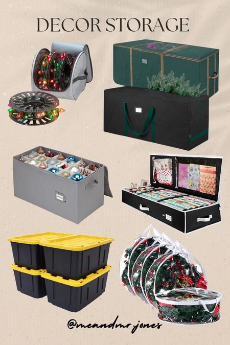 Amazon Christmas decor storage! I love the lights storage and they can fit so many strands!!! I just got the wrapping paper organizer. #meandmrjones 

Amazon finds, new year cleaning, new year organizing

#LTKfindsunder100 #LTKhome #LTKfindsunder50