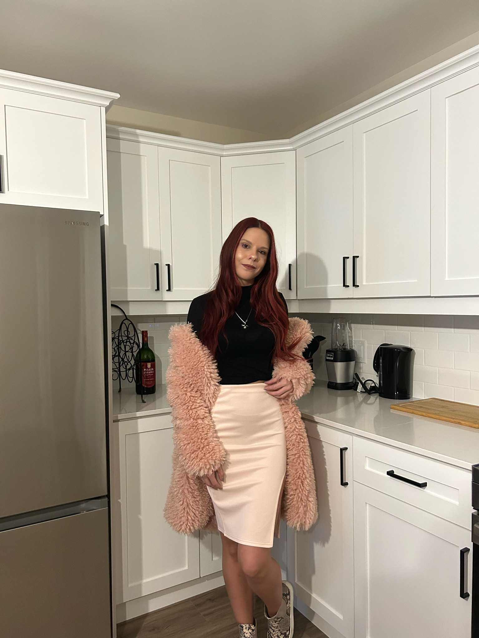 This pink fuzzy coat makes warm winter looks so fun! 

#LTKparties #LTKSeasonal #LTKU