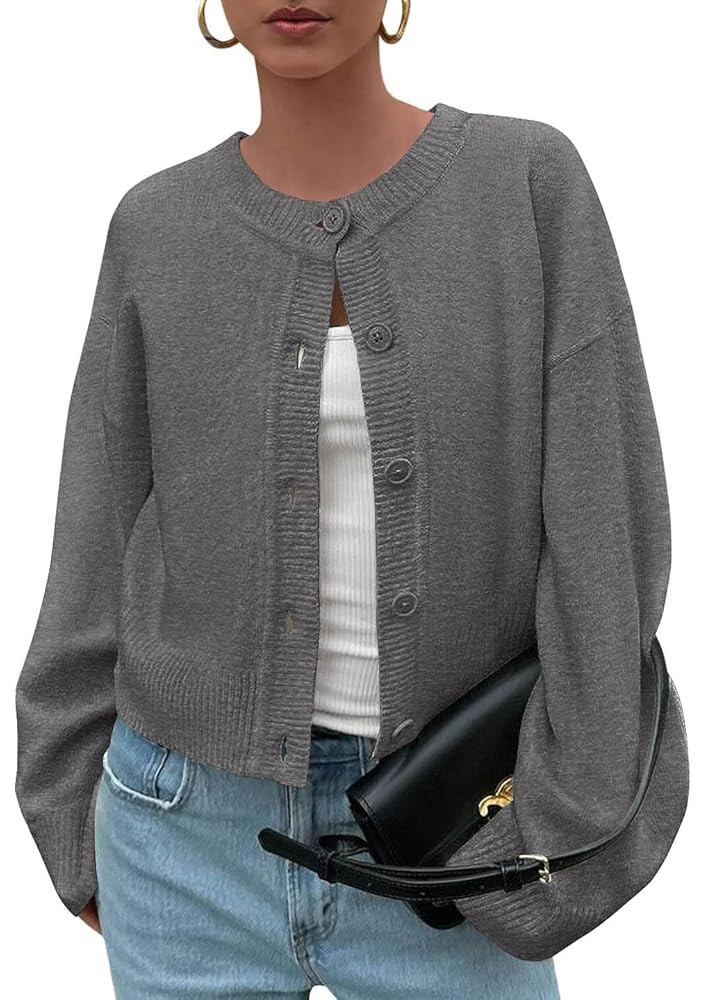 KIRUNDO Cardigan Sweaters for Women Fall Trendy Long Sleeve Chunky Knit Button Up Oversized Winte... | Amazon (US)
