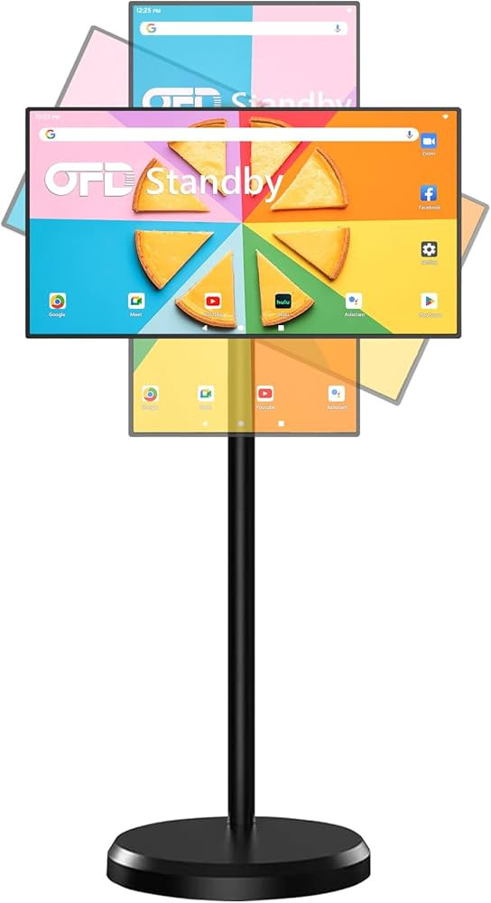 OFD 22-Inch Portable TV on Wheels 1080P,4GB RAM+64GB ROM,TouchScreen TV 100%sRGB,Rotating Screen ... | Amazon (US)