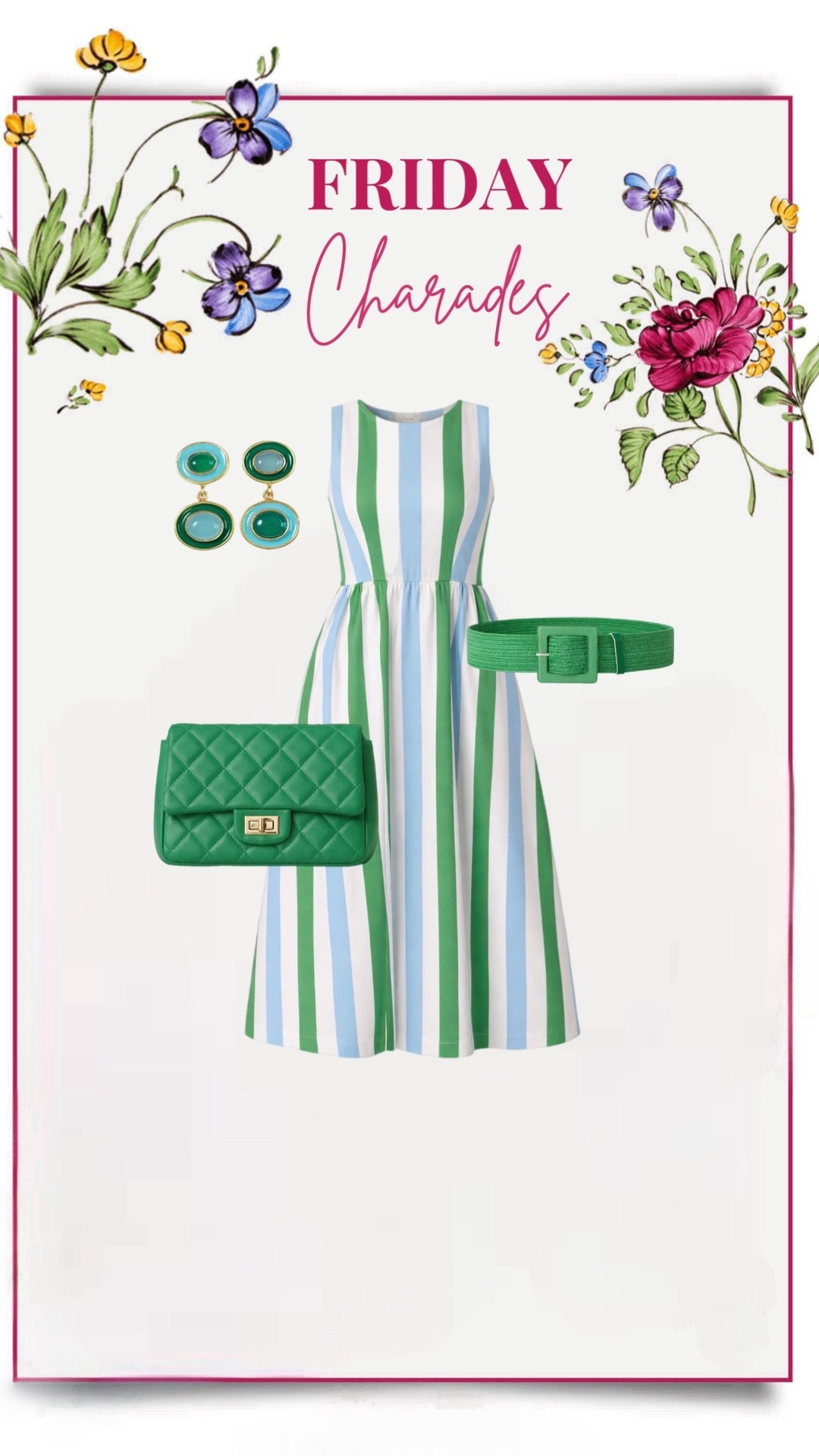 The perfect spring dress and striped dress. This would be a wonderful Easter outfit and Easter dress option! 

#LTKSeasonal #LTKootd #LTKgrwm