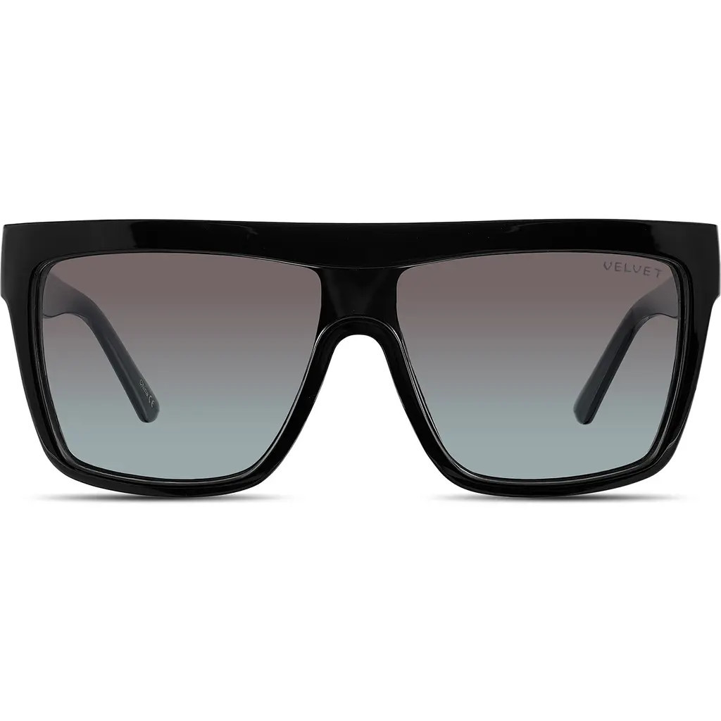 Velvet Eyewear Melania Sunglasses in Black Blue at Nordstrom | Nordstrom