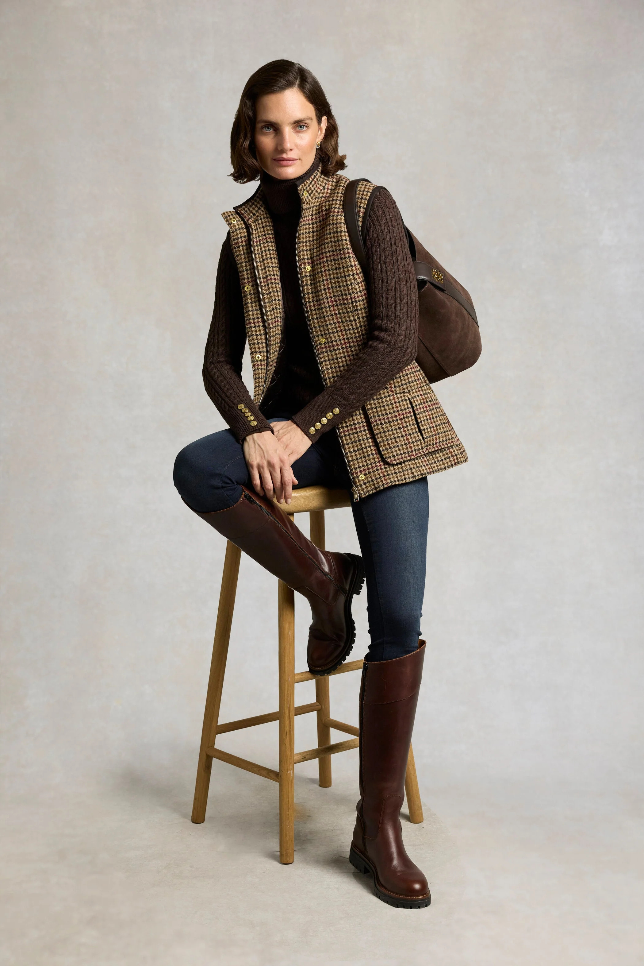 Country Classic Tweed Gilet (Cotswold Tweed) | Holland Cooper