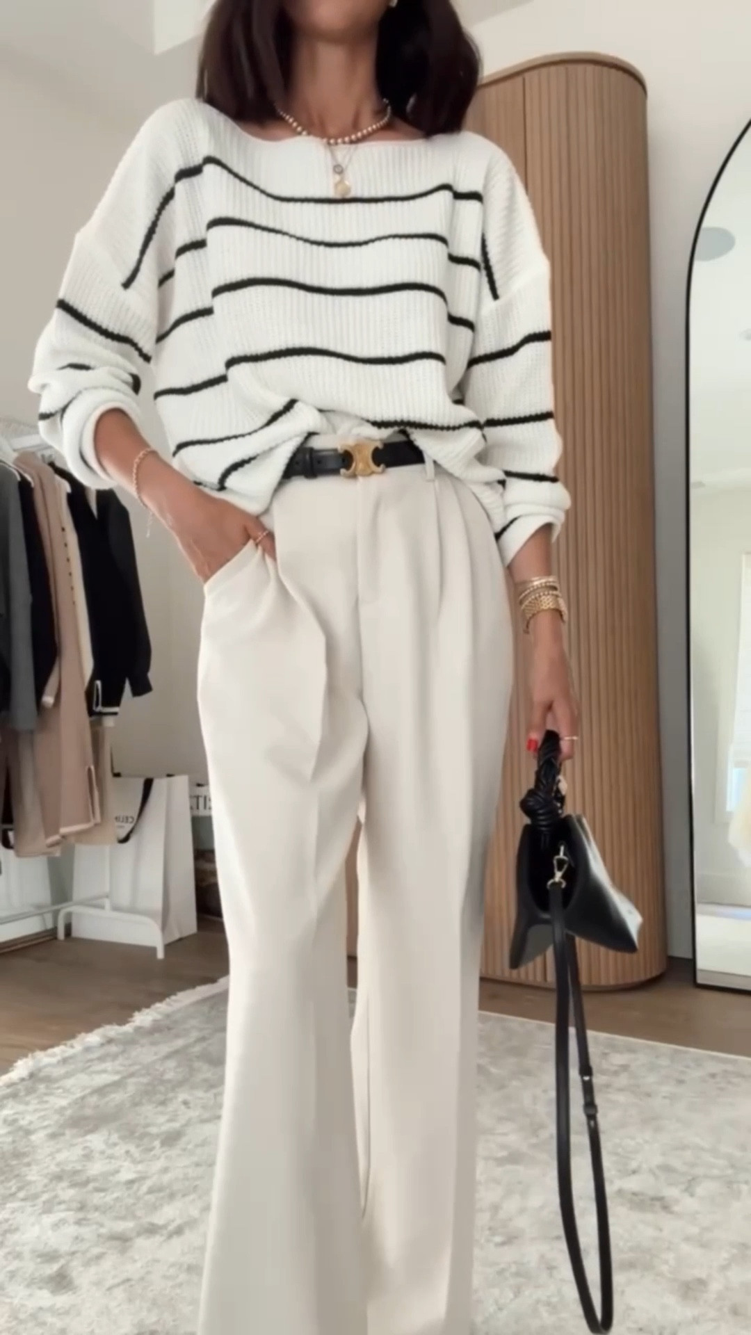 Wearing vs. styling ✨ I’m just shy of 5-7” wearing the size small striped pullover and XS trouser pants xx 
StylinByAylin, Aylin #amazon #amazonmusthave #nordstrom #ootd #outfitidea

#LTKHoliday #LTKgrwm #LTKootd