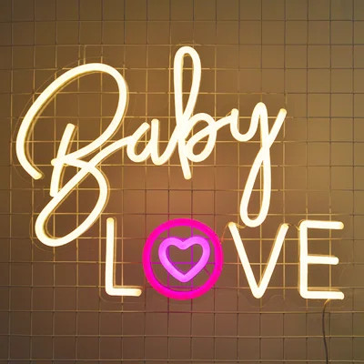 Baby Love 22" LED Novelty Neon Sign Trinx Color: Hot Pink | Wayfair North America