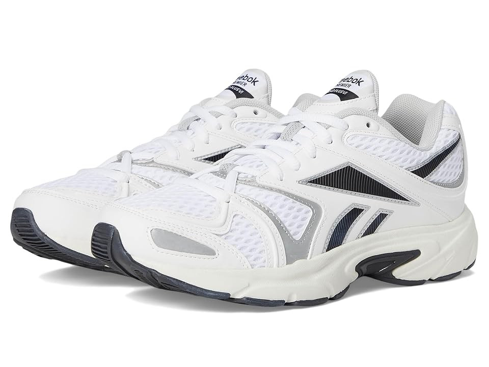 Reebok Lifestyle Premier Road Plus VI Women's Shoes White/Washed Black/Grey : 8 B - Medium, Textile | Zappos