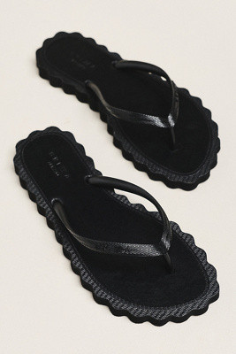 Brizza Arezzo Scalloped Flip-Flop Sandals | Anthropologie (US)