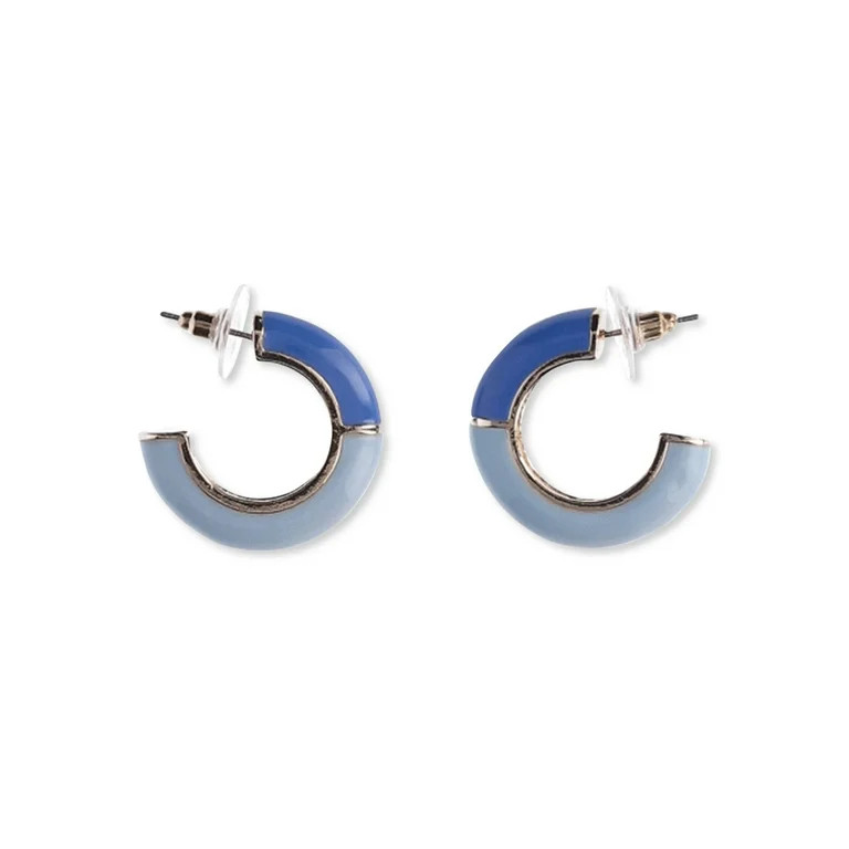 Time and Tru Women's Color Block Hoop Earrings | Walmart (US)