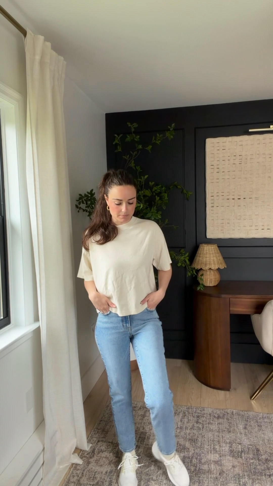 I’m partnering with Target to showcase some super simple outfits for spring. This jersey tee paired with these lightweight jeans will be your staple all summer long! Don’t forget to add this summer tote! 

I’m wearing a size medium in the top and 2 in the bottoms (weight 115). 

@Target #targetpartner #target