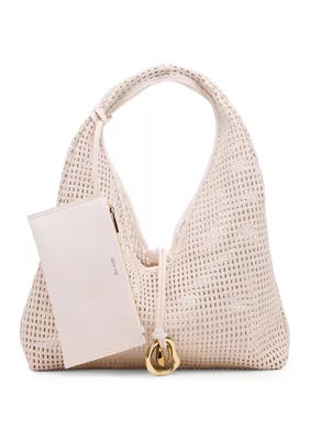 Dolce Vita Woven Hobo Bag, Ivory | Belk