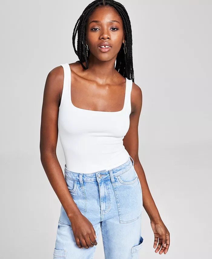 And Now This Women's Square-Neck Sleeveless Thong Bodysuit - Macy's | Macy's