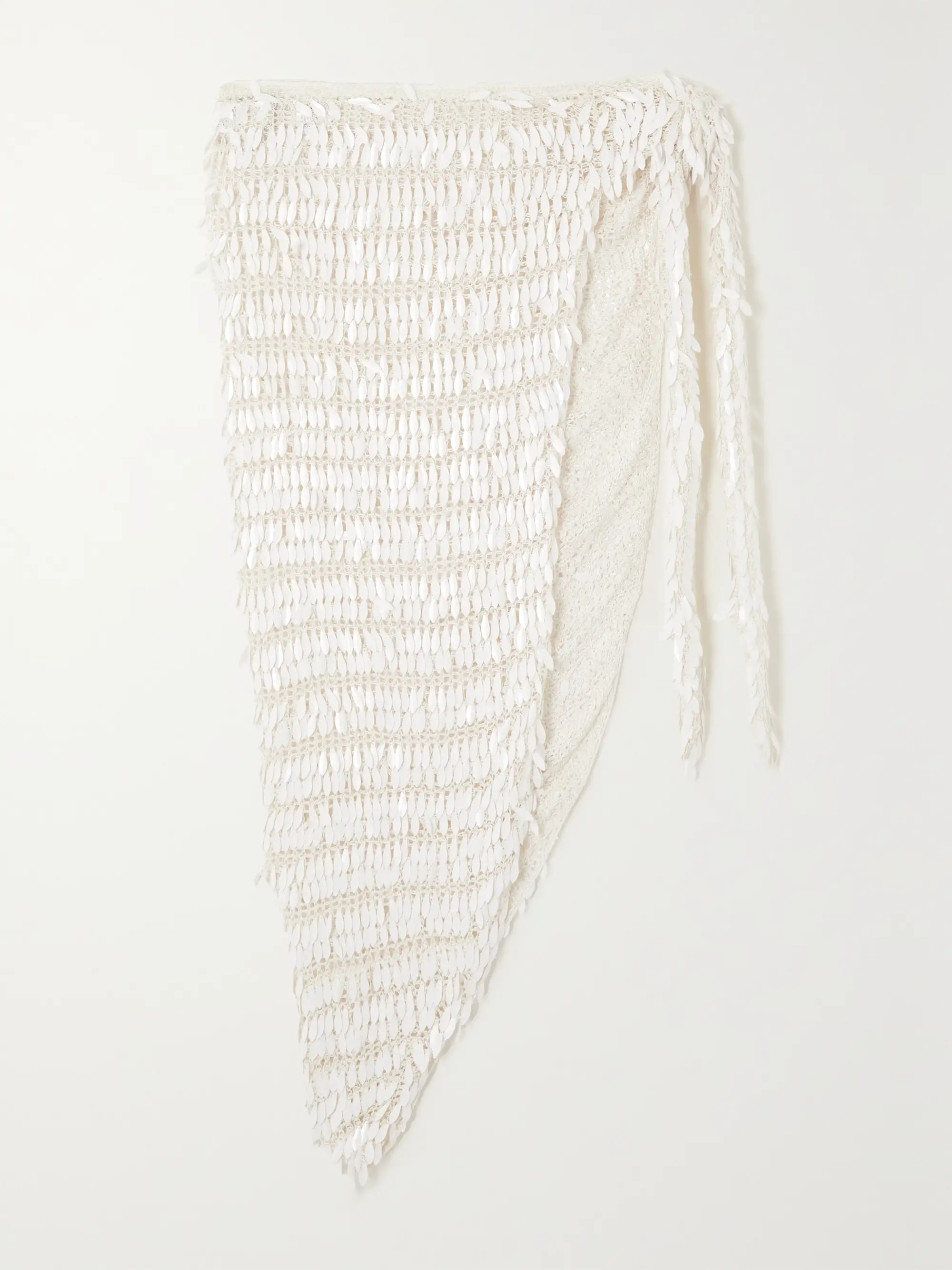 Brasilia paillette-embellished crochet-knit pareo | NET-A-PORTER (US)