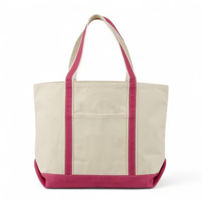 Personalization Mall Canvas Beach Bag -Pink | Target
