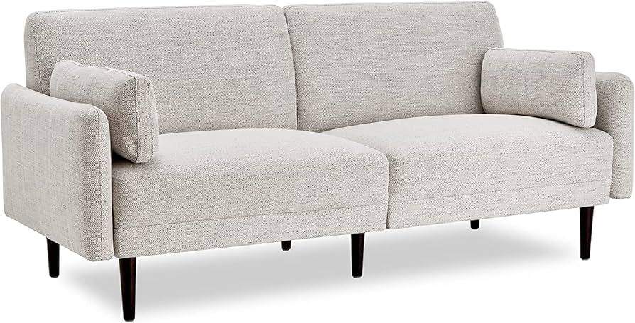 CHITA Mid-Century Modern Sofa, Fabric Couch for Living Room with Solid Wood Leg, No-Tools Assembl... | Amazon (US)