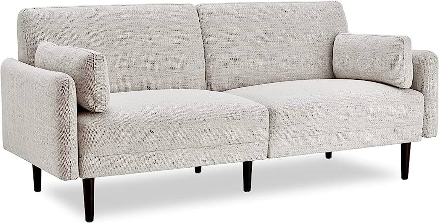 CHITA Mid-Century Modern Sofa, Fabric Couch for Living Room with Solid Wood Leg, No-Tools Assembl... | Amazon (US)