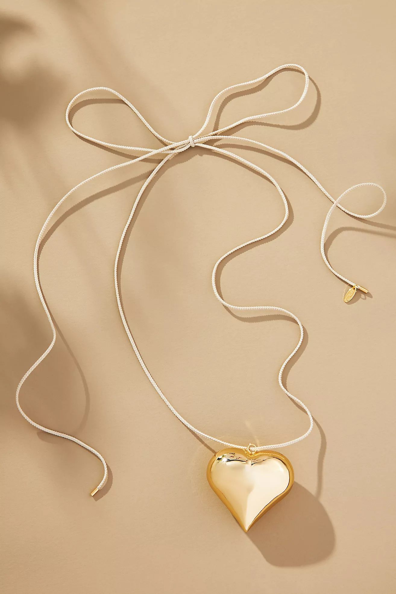 Heart Pendant Rope Necklace | Anthropologie (US)