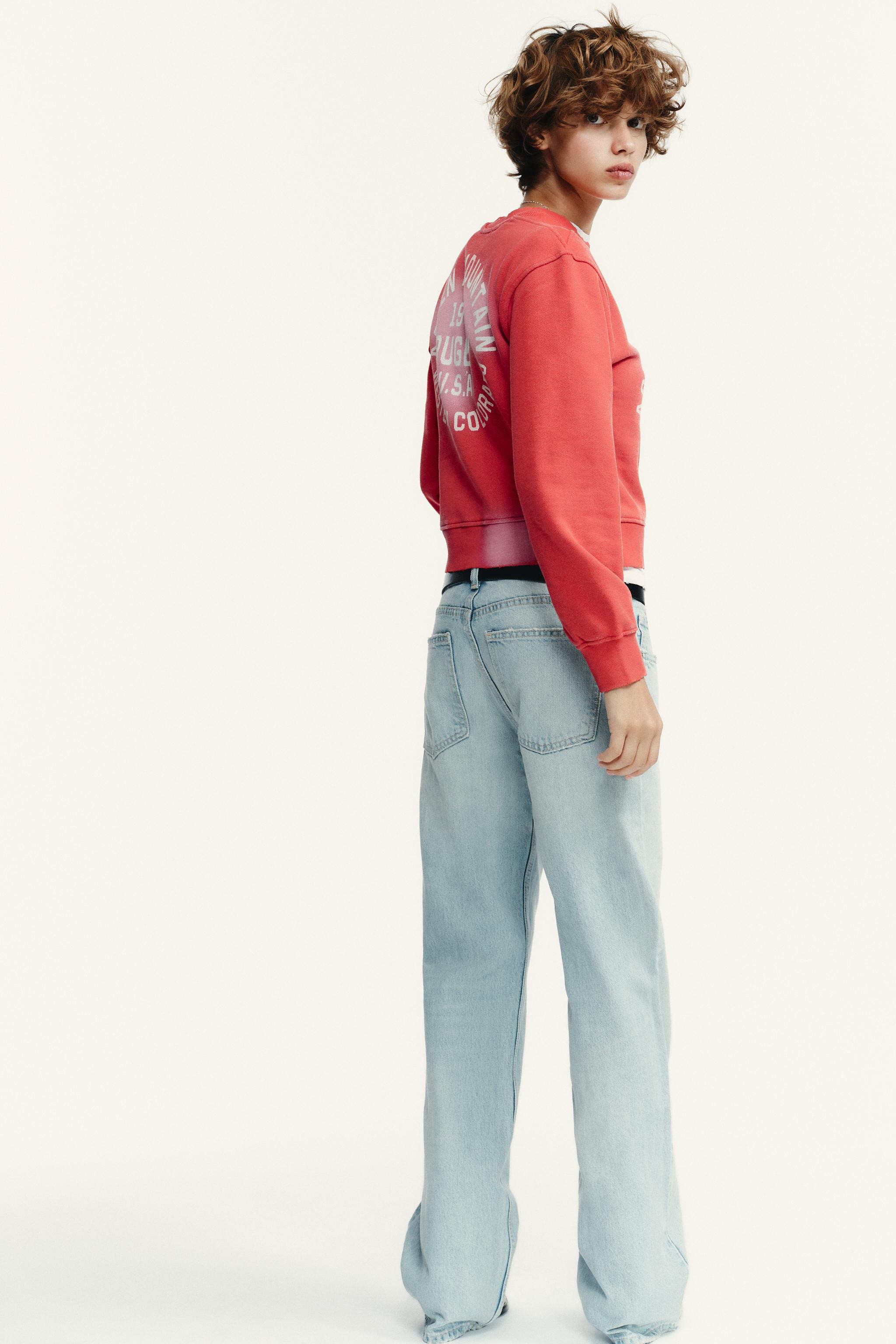 TRF LOW-RISE WIDE-LEG JEANS | Zara UK