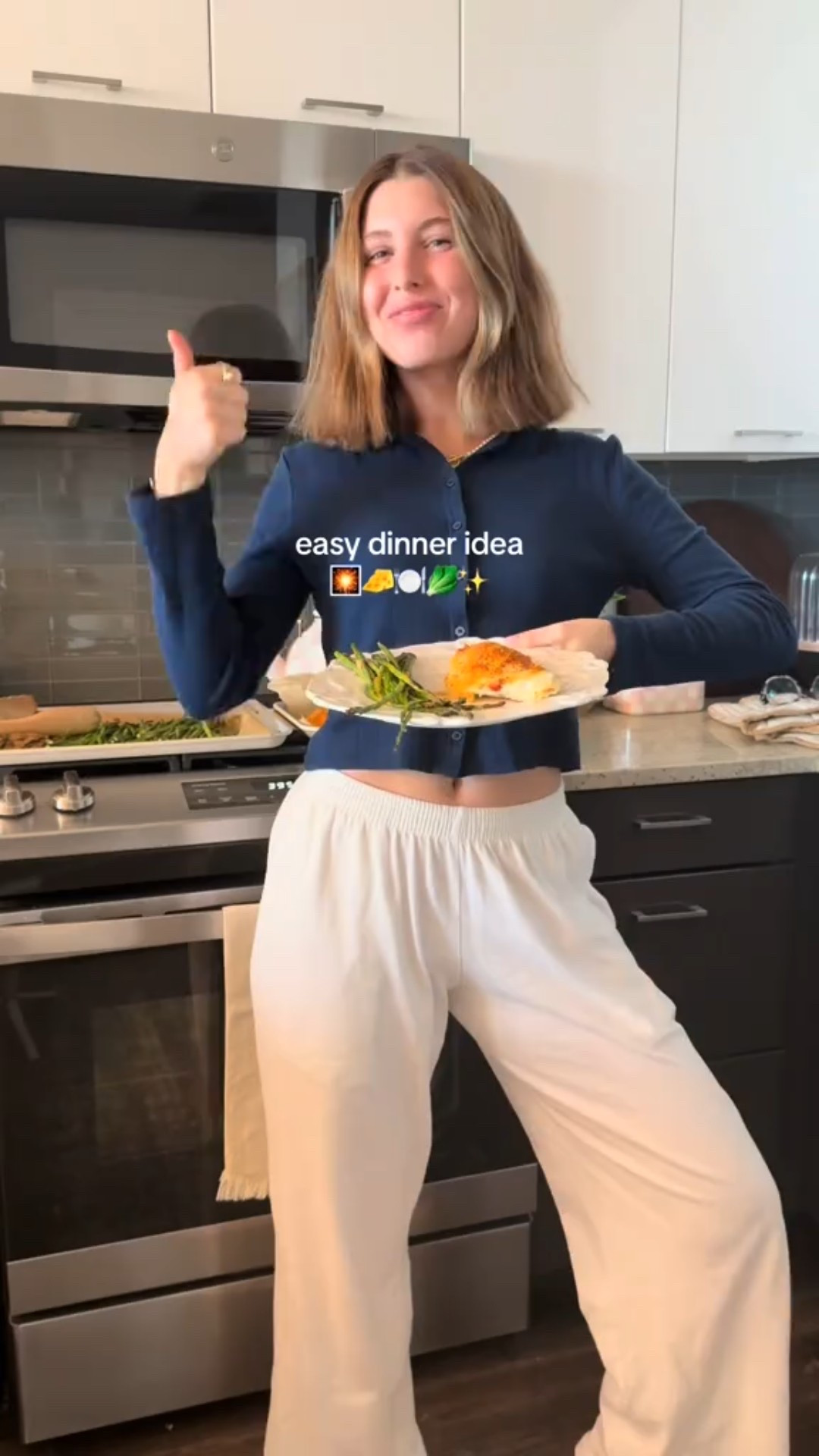 Spicy Chicken 🌶️🐓✨

when you put the pepper spread on it definitely makes it spicy but if you have kids or something, you could just eat it with boursin cheese!

Ingredients:
• Chicken breast (butterfly them into two)
• Boursin cheese in garlic (microwave for 30 seconds — makes it easier to spread)
• Trader Joe’s red pepper spread (spicy — use less if you want less heat)
• Panko bread crumbs
• Seasonings: salt, pepper, garlic powder, onion powder

Instructions:
1. Preheat oven to 375°F.
2. Butterfly chicken breasts and lay them flat.
3. Spread warmed Boursin cheese over each piece.
4. Add a layer of Trader Joe’s red pepper spread.
5. Season with salt, pepper, garlic powder, and onion powder.
6. Sprinkle panko on top for crunch.
7. Bake until chicken reaches 165°F (about 20–25 minutes).

#LTKFindsUnder50 #LTKHome #LTKStyleTip