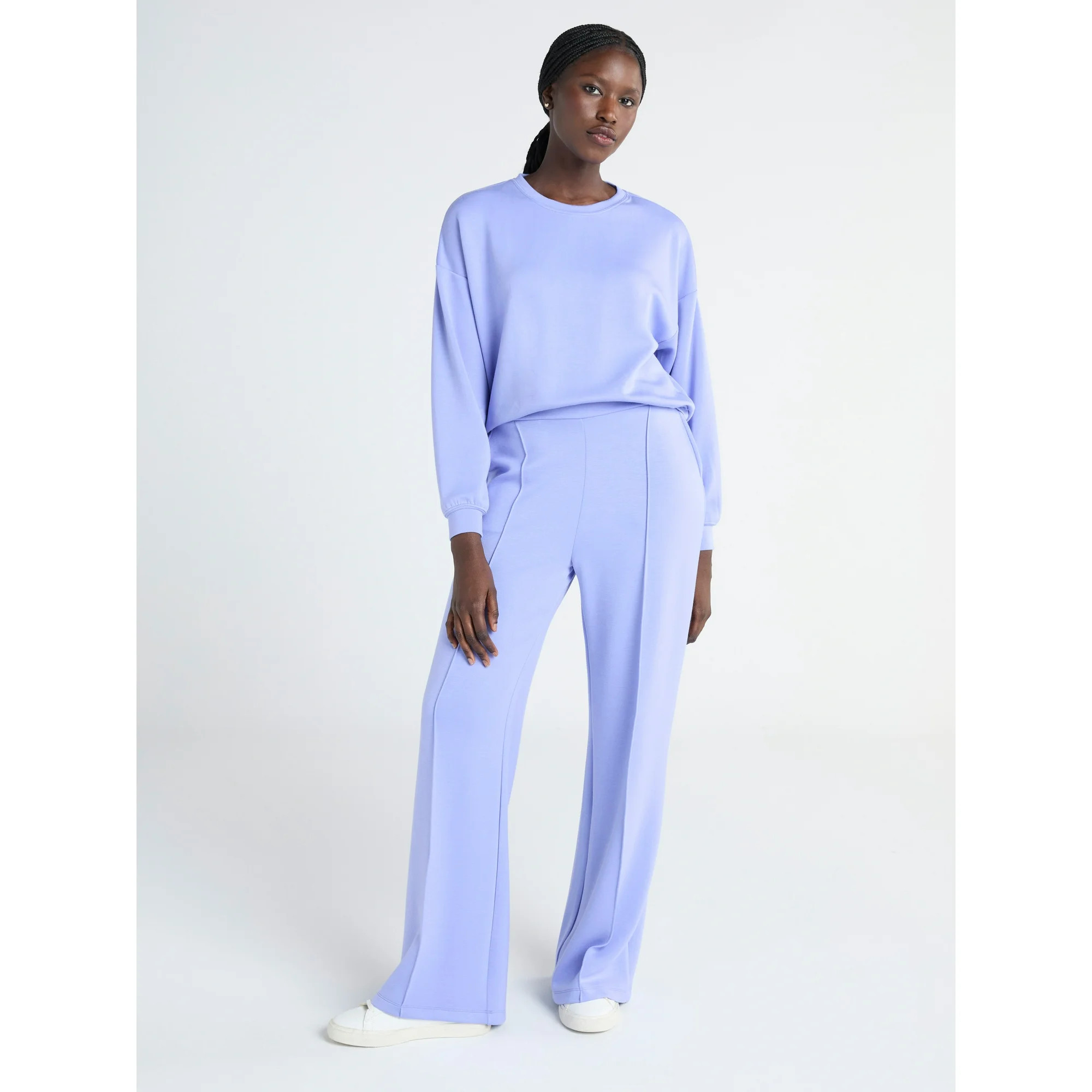 Scoop Women's and Women's Plus Ultimate ScubaKnit Seamed Trouser Pants, Sizes XS-4X | Walmart (US)