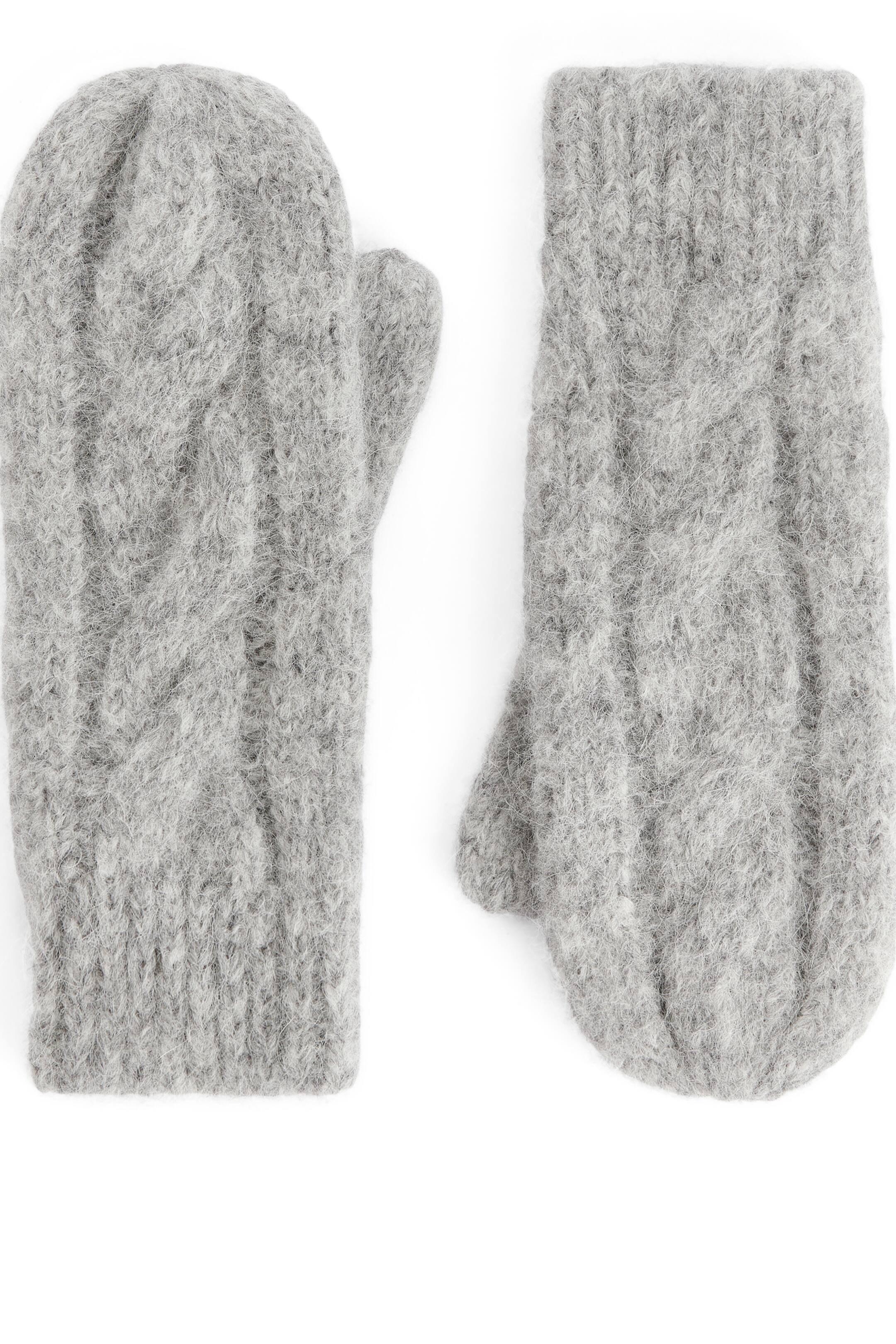 Alpaca-Wool Blend Mittens | H&M (UK, MY, IN, SG, PH, TW, HK)
