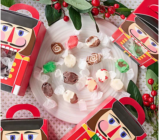 Anastasia Confections 210pc Holiday Taffy with 6 Gift Boxes - QVC.com | QVC