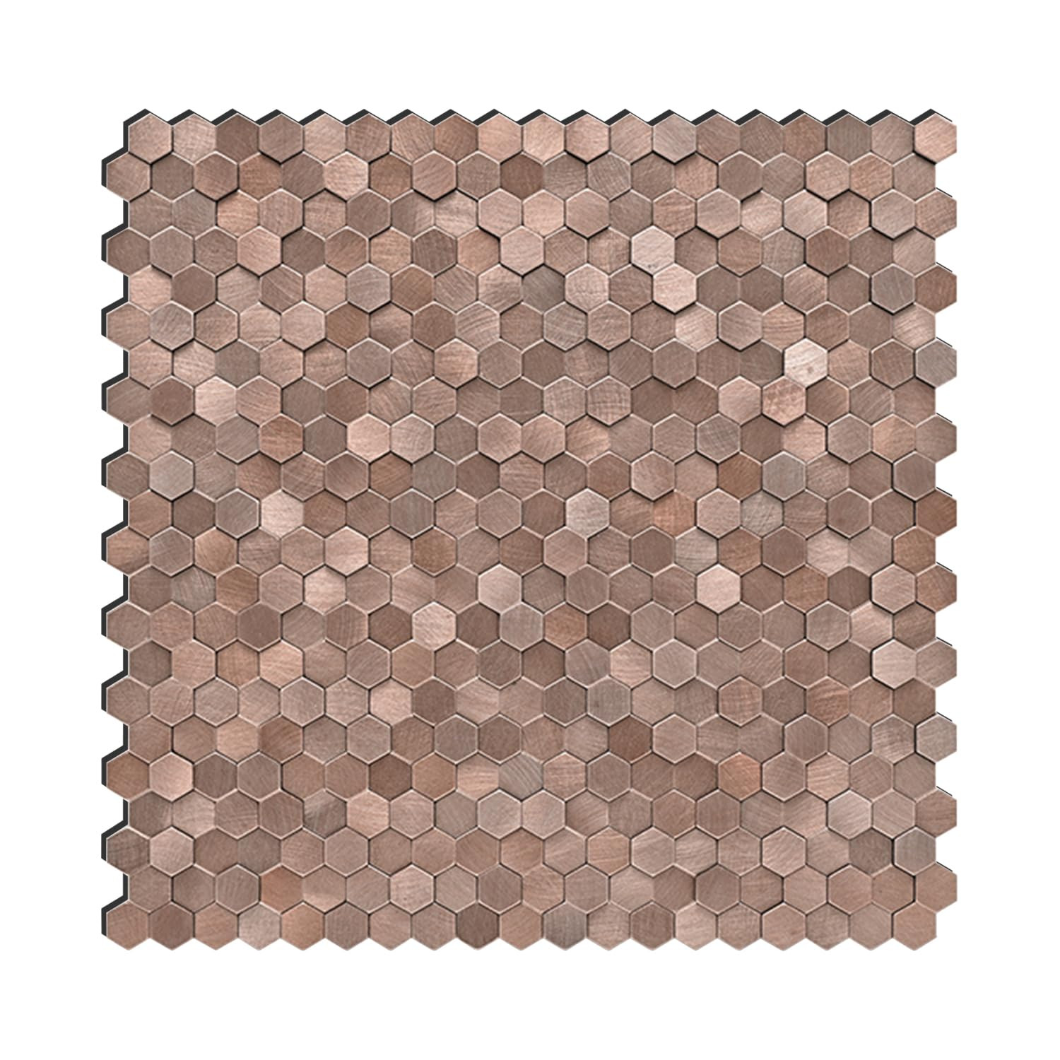 Metal Mosaic Stick on Wall Tiles Self Adhesive Stickers Hexagon Peel and Stick Backsplash for Kit... | Amazon (US)
