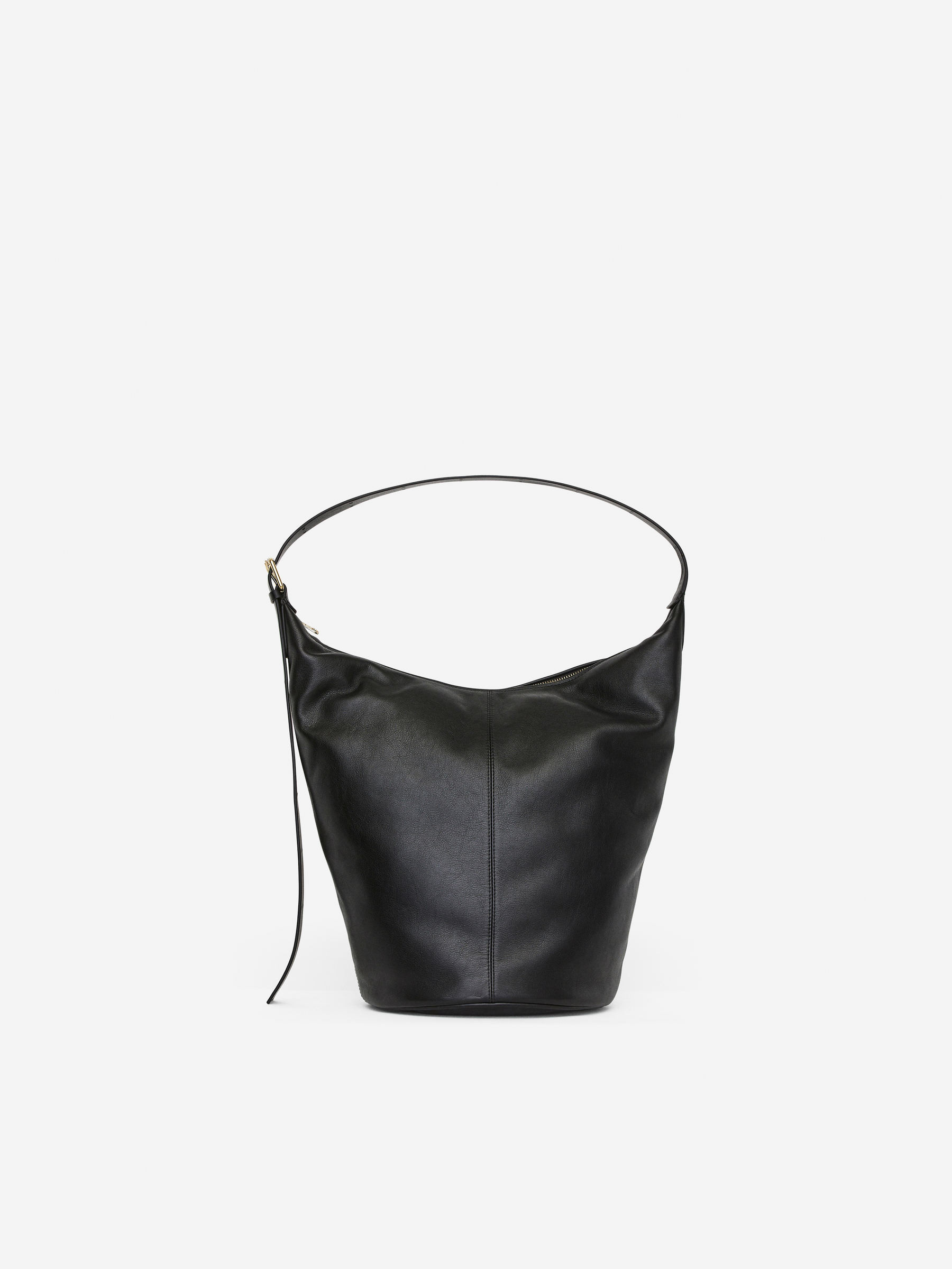 Large Leather Bucket Bag – Black – Women – ARKET GB | Arket UK