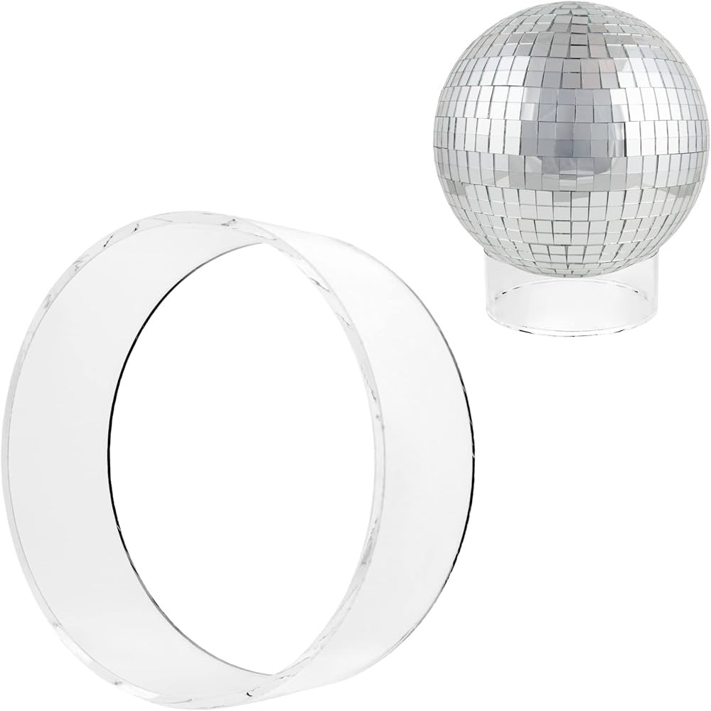 Acrylic Disco Ball Holder Base, Disco Ball Planter Holder, Wedding Disco Decor, Disco Ball Holder... | Amazon (US)