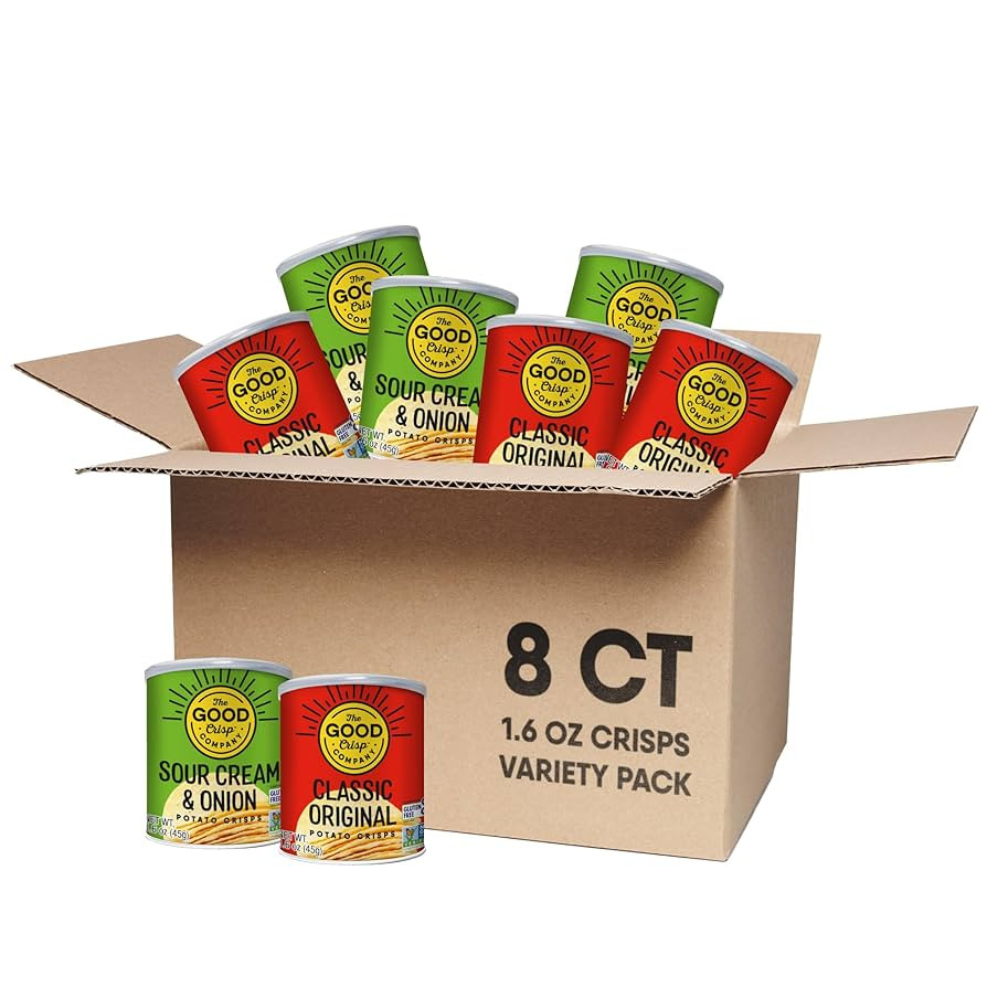 The Good Crisp Company, Good Crisps Minis (Variety Pack, 1.6 Ounce, Pack of 8) Contains: 4 Origin... | Amazon (US)