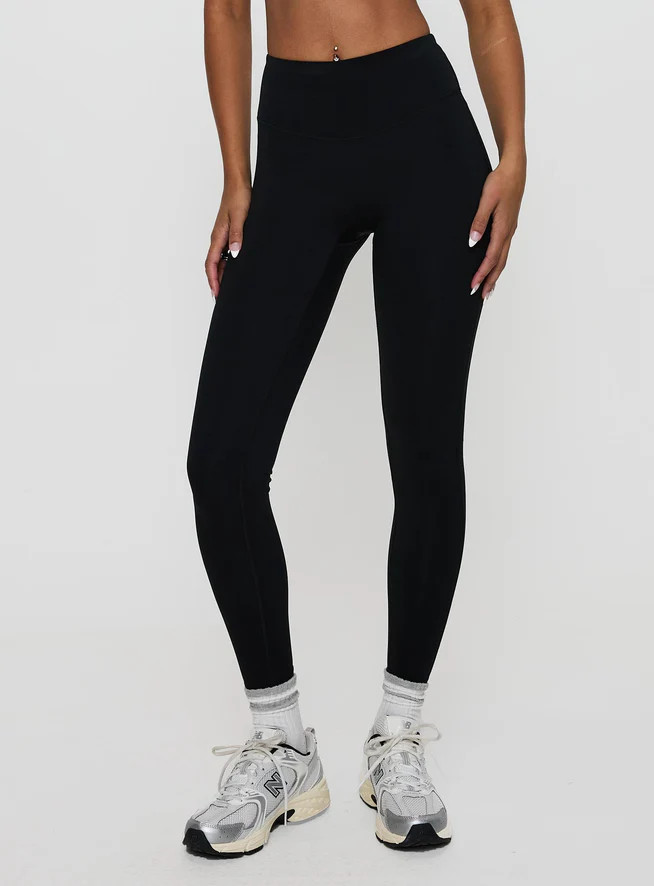 Dellah Ruched Back Leggings Black | Princess Polly AU