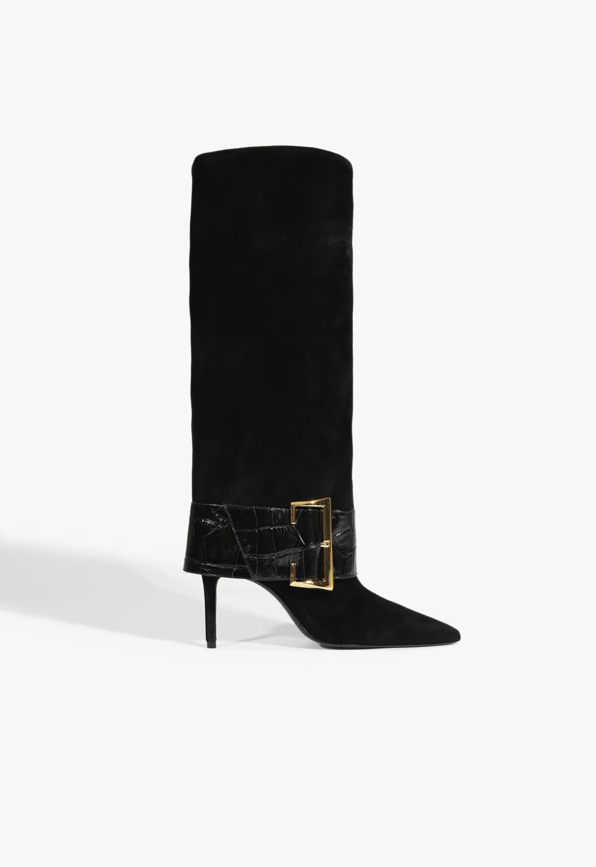 Black Stiletto Suede Boot Beatrix | SCHUTZ | Schutz (US)