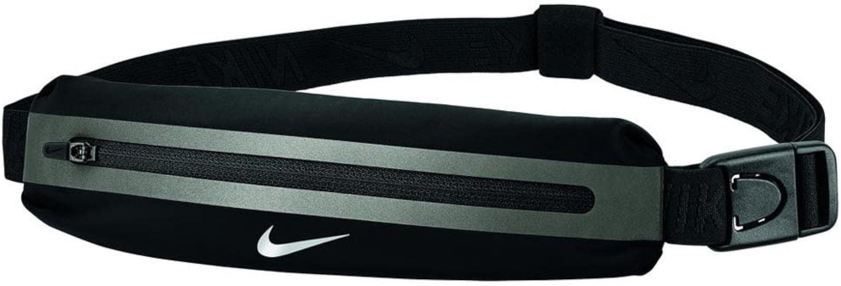 NIKE Unisex Slim Waistpack, Black/Silver, One Size EU | Amazon (US)