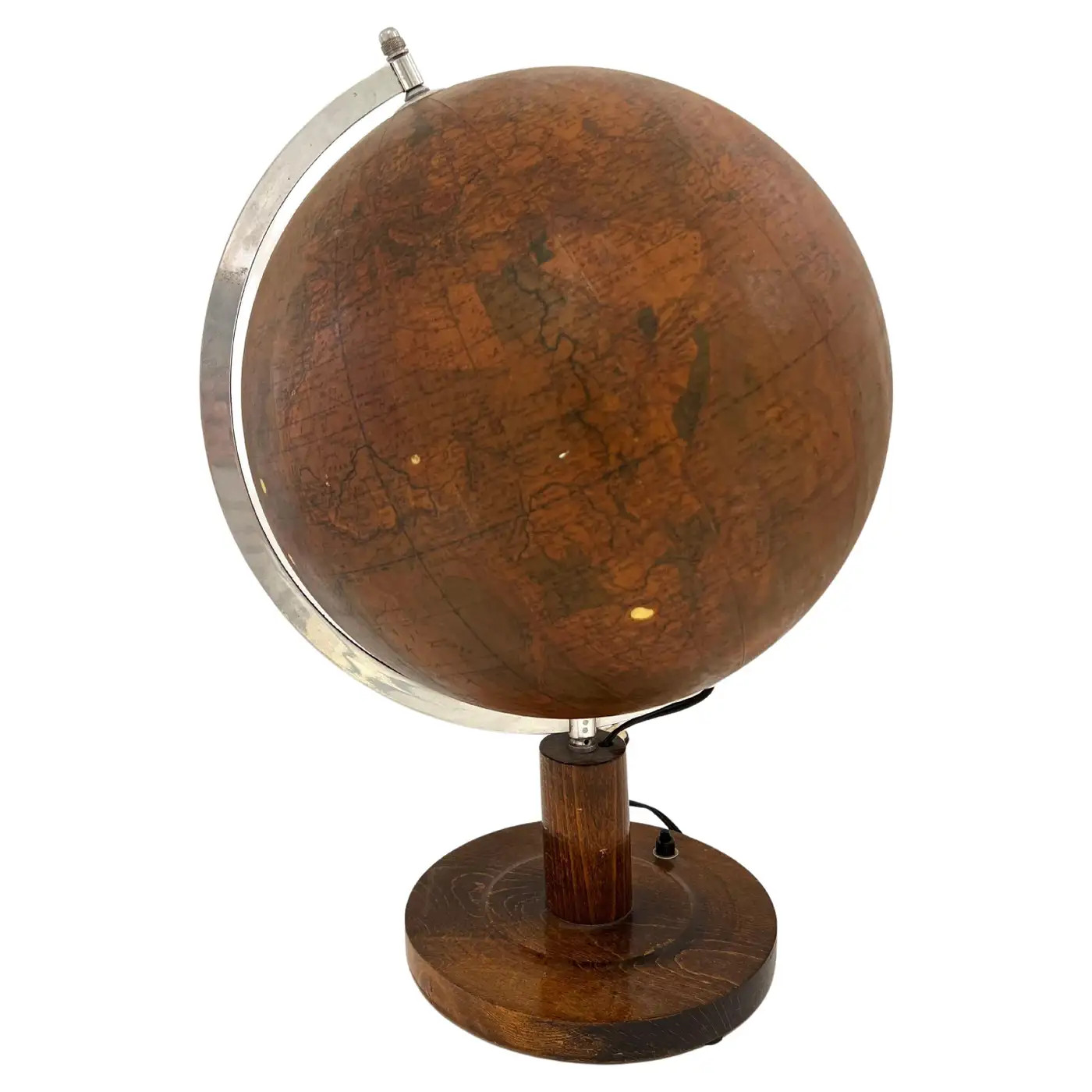 1950's Glass Globe Lamp, Denmark | 1stDibs