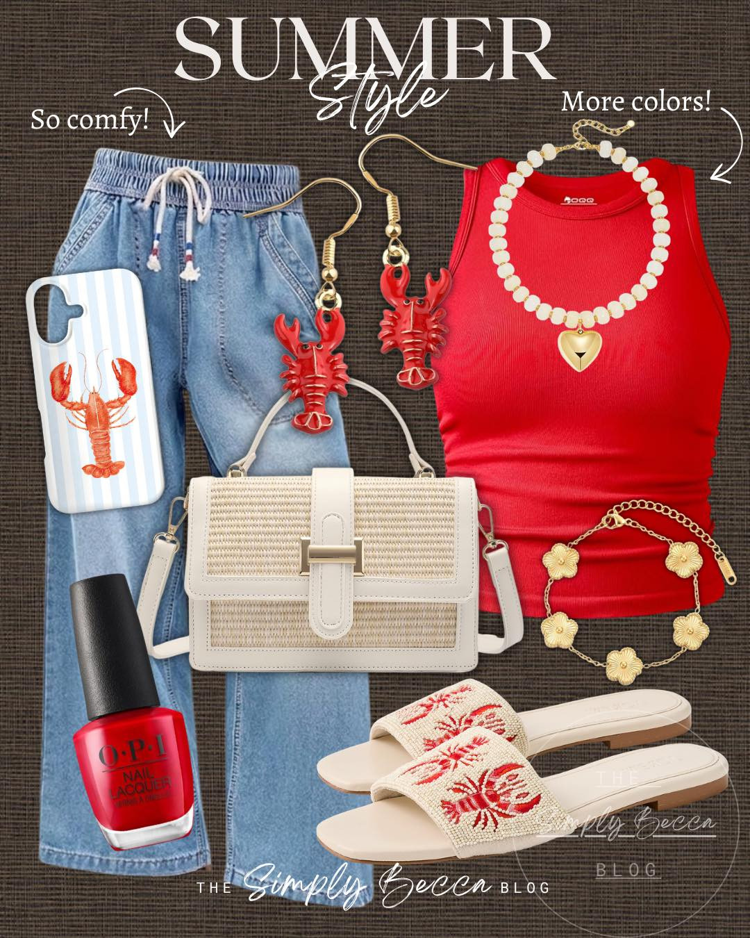 In lovvvvve with these jeans! 😍 Perfect for the summer nights out.

@amazon 

 #ltkwomens #summerstyle #springoutfits #red #wovenclutch #iphonecase #LTKgrwm #LTKootd #LTKSeasonal