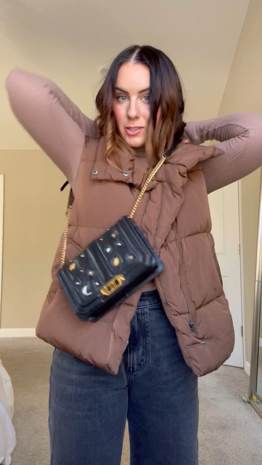 Casual winter outfit with puffer vest - M turtle, S puffer, 28s denim, doc martens tts - denim on sale!

#winteroutfit #puffervest #docmartens

#LTKsalealert #LTKunder100 #LTKSeasonal