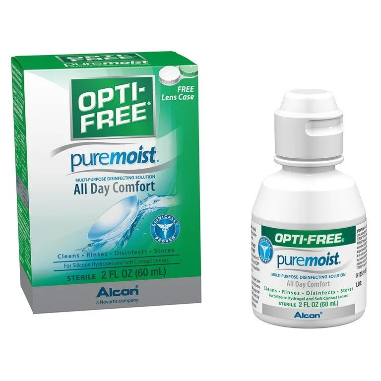 OPTI-FREE Puremoist Multipurpose Contact Lens Disinfecting Liquid Solution, 2 fl. oz. | Walmart (US)