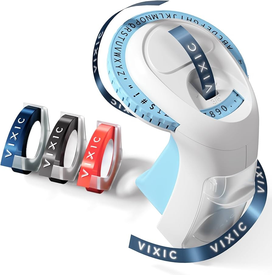 Embossing Label Maker Machine with Tapes, Handheld Retro Embossed Label Maker with 3D Effect Wate... | Amazon (US)