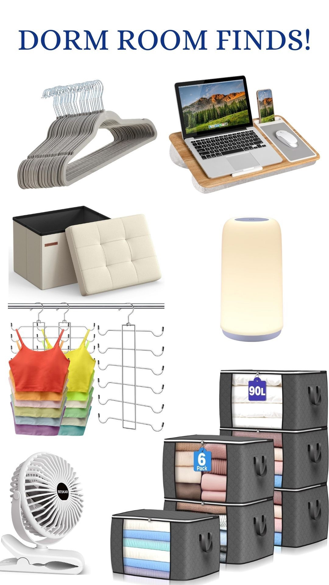 🤩2/10 of my annual dorm room picks! There are definitely lots of ideas here to make your small space feel like home!